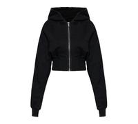 Rick Owens - Felpa Corta con Cappuccio - - Sweatshirts & Hoodies - Donna - Nero - M