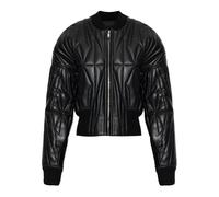 Rick Owens - Geocamo Cropped Quilted Bomber Jacket - - Jackets - Donna - Nero - S