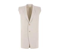 Rick Owens - Giacca oversize in denim di cotone color avorio - - Jackets - Donna - Beige - S