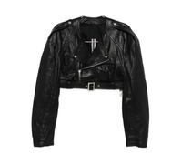 Rick Owens - Micro Biker Belted Jacket - - Jackets - Donna - Nero - M