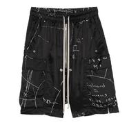 Rick Owens - Pantaloncini Cargo Cavallo Basso - - Shorts - Uomo - Nero - L