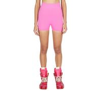 Rick Owens - Pantaloncini da ciclista aderenti in maglia stretch - - Shorts - Donna - Rosa - S