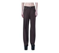 Rick Owens - Pantaloni Geth Sartoriali - - Trousers - Donna - Marrone - W27