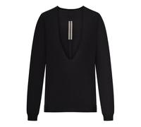 Rick Owens - Pull Scollo a V Estremo - - Knitwear - Donna - Nero - L