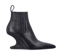 Rick Owens - Stivaletti con zeppa in pelle - - Shoes - Donna - Nero - 37 EU