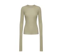 Rick Owens - T-Shirt Cropped Rib LS - - Tops - Donna - Beige - S