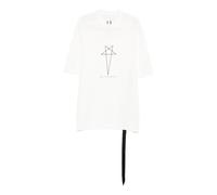 Rick Owens - T-shirt Jumbo Manica Corta - - Tops - Uomo - Bianco - M
