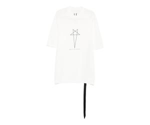 Rick Owens - T-shirt Jumbo Manica Corta - - Tops - Uomo - Bianco - S