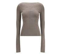 Rick Owens - Temple Fitted Top - - Tops - Donna - Grigio - L