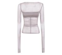 Rick Owens - Temple Maglia a Maniche Lunghe - - Tops - Donna - Grigio - M