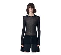Rick Owens - Top in Maglia Trasparente a Maniche Lunghe - - Knitwear - Uomo - Nero - S