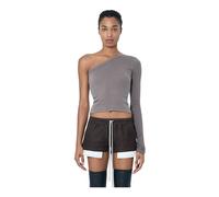 Rick Owens - Top Manica Lunga Asimmetrico - - Tops - Donna - Grigio - L