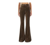 Rick Owens - Velvet Flare Pants - - Trousers - Donna - Marrone - W27