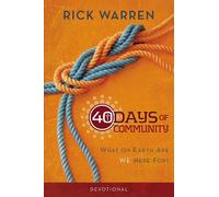 Rick Warren 40 Days of Community Devotional (Tascabile)