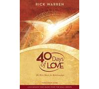 Rick Warren 40 Days of Love Bible Study Guide (Tascabile)
