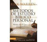 Rick Warren Métodos de Estudio Bíblico Personal (Tascabile)