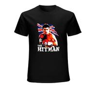 Ricky Hatton Hitman UK Boxing Vintage T Shirt Short Sleeve Funny Top Black M