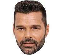 Ricky Martin (Brown Hair) Maschere di persone famose, facce di cartone