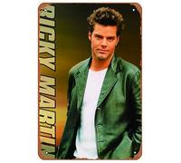 Ricky Martin Vuelve 1998 ritratto divertente arte metallo latta segno 20,3 x 30,5 cm bar pub interni esterni decorazione da parete regali per uomo