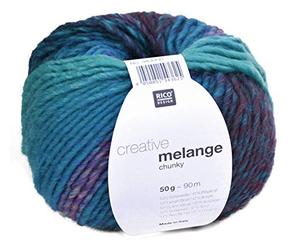 Rico Creative Melange Chunky Fb. 46 - Gomitolo di lana 6-7 mm con gradiente