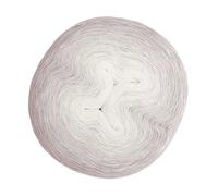 Rico Creative Pompon Cotone Dégradé Fb. 001, 200g Pompon con Sottile Gradiente, Circa 800m Filato Gradiente Colore - 001 Natura