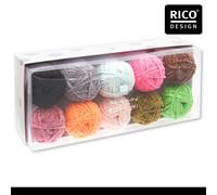 Rico Design 10 x 25 G Ricorumi Nilli 10er Set Ciniglia Lana Filo Uncinetto