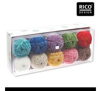 Rico Design 10 x 25 G Ricorumi Nilli 10er Set Ciniglia Lana Filo Uncinetto