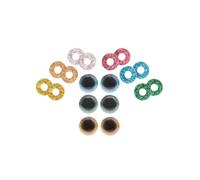 Rico Design 3 paia di occhielli di sicurezza - 12 mm - con 6 colori a scelta