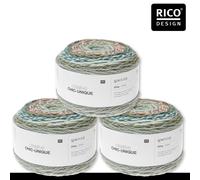 Rico Design 3 x 200 G Creative Chic-Unique Lana Maglia Uncinetto 26 Colori