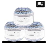 Rico Design 3 x 200 G Creative Chic-Unique Lana Maglia Uncinetto 26 Colori