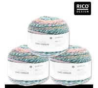 Rico Design 3 x 200 G Creative Chic-Unique Lana Maglia Uncinetto 26 Colori