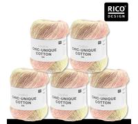 Rico Design 5 X 100 G Chic-Unique Cotone Filato Maglieria Cotone