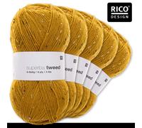 Rico Design 5 X 100 G Superba Tweed 4-Fili Filato Per Calze Maglia 8 Colori
