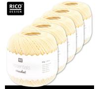 Rico Design 5 X 50 G Essentials Crochet Filato Di Cotone Amigurumi 24 Colori