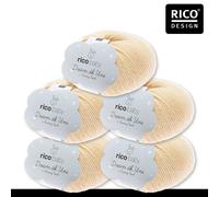 Rico Design 5 X 50 G Rico Baby Dream Dk Uni A Luxury Touch Lana 28 Colori
