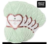 Rico Design 5x 100g Creative Chenillove Lana Maglia Uncinetto Babygarn 25 Colori