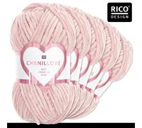 Rico Design 5x 100g Creative Chenillove Lana Maglia Uncinetto Babygarn 25 Colori