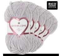 Rico Design 5x 100g Creative Chenillove Lana Maglia Uncinetto Babygarn 25 Colori