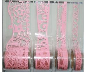 Rico Design - Adesivo ricamato per neonato, colore: Rosa