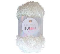 Rico Design Bolla creativa: l'innovativo filato di spugna (50g) ( 13 Bianco iridescente)