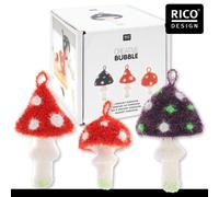 Rico Design Creative Bubble Set Uncinetto Spülschwamm Spugna da Bagno 4 Motivi