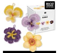 Rico Design Creative Bubble Set Uncinetto Spülschwamm Spugna da Bagno 4 Motivi