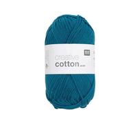 Rico Design Creative Cotton Aran, 50 g, ca. 85 m, blu oceano