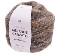 Rico Design Creative Melange Garzato aran - Gomitolo di aran, 200 g, ca. 700 m