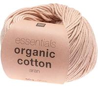 Rico Design Essentials - Cipria in cotone organico, 50 g, ca. 90 m