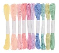 Rico Design Set di 10 gomitoli di filato per lavoro a maglia e a maglia, ideali per bambini, adulti e principianti, fai da te