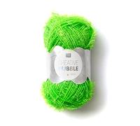 Rico Gomitolo di lana Creative Bubble da 50 g, per lavoro a maglia, di colore verde fluorescente (etichetta in lingua italiana non garantita)