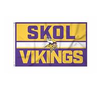 Rico Industries Bandiera della NFL Football Minnesota Vikings Bold 90 x 150 cm su Un Lato, per Interni o Esterni, Decorazione per la casa