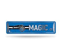 Rico Industries Cartello Stradale in Metallo con Scritta NBA Orlando Magic Home Décor (10,2 x 38,1 cm), Ideale per casa, Ufficio, Camera da Letto e Grotta degli Uomini, Prodotto