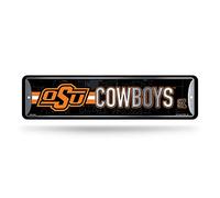 Rico Industries Cartello stradale in metallo con scritta "Oklahoma State Cowboys" (10,2 x 38,1 cm), ideale per casa, ufficio, camera da letto e grotta degli uomini